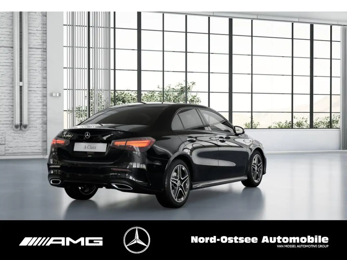 Mercedes-Benz A 200 AMG NAVI KAMERA LED PANO SHZ KEYLESS MULTI Zwart - 2