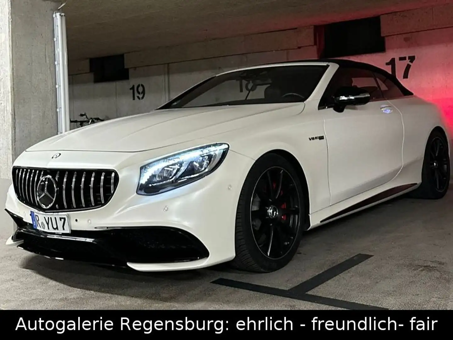Mercedes-Benz S 63 AMG S63 AMG Cabriolet 4Matic*360°KAM*LUFTF*AMBIENTE* Blanc - 1