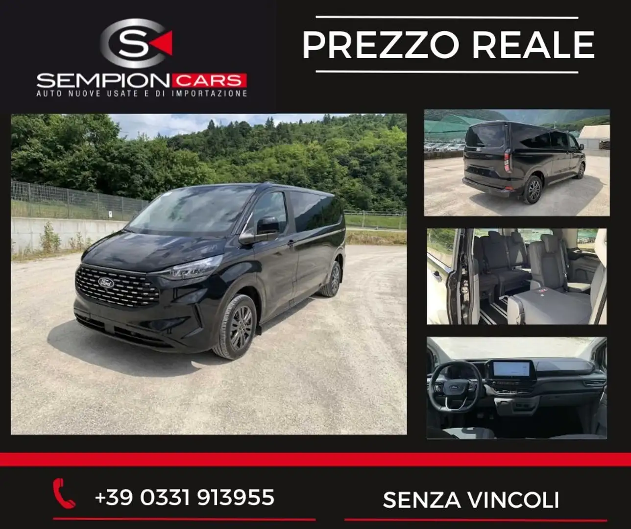 Ford Tourneo Custom 2.0 EcoBlue 136CV Aut. PL 320 Titanium Noir - 1