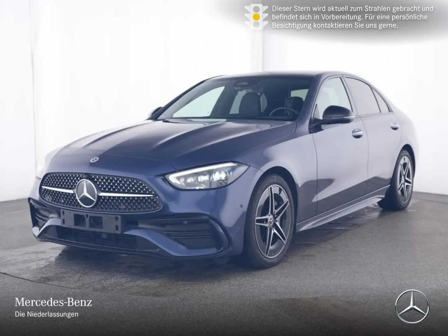 Mercedes-Benz C 220 d AMG+NIGHT+PANO+360+BURMESTER+TOTW+KEYLESS Blau - 2
