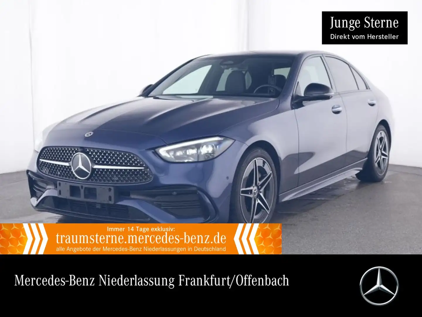 Mercedes-Benz C 220 d AMG+NIGHT+PANO+360+BURMESTER+TOTW+KEYLESS Blau - 1