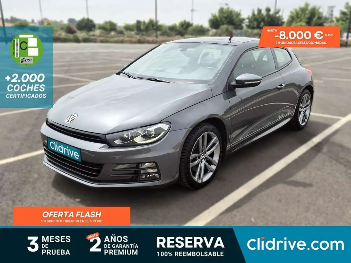 Volkswagen Scirocco 2.0TDI BMT R-Line DSG 135kW Gris - 1