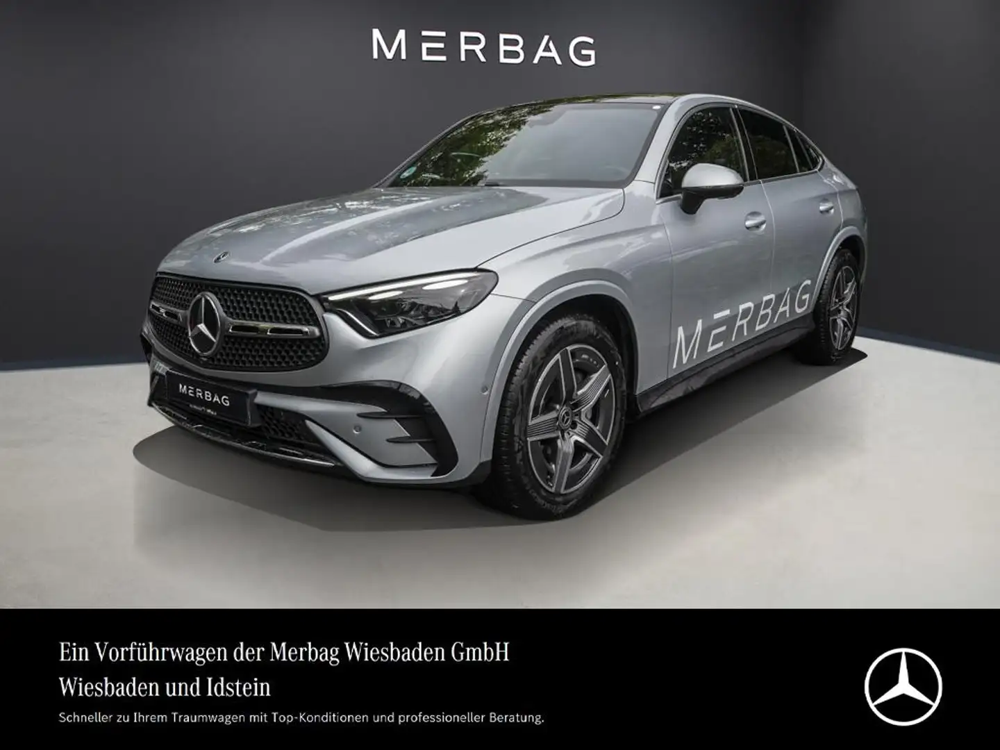 Mercedes-Benz GLC 200 COUPÈ-AMG-DISTRONIC-MEMORY-AHK-UVP 75.000,- Silber - 1