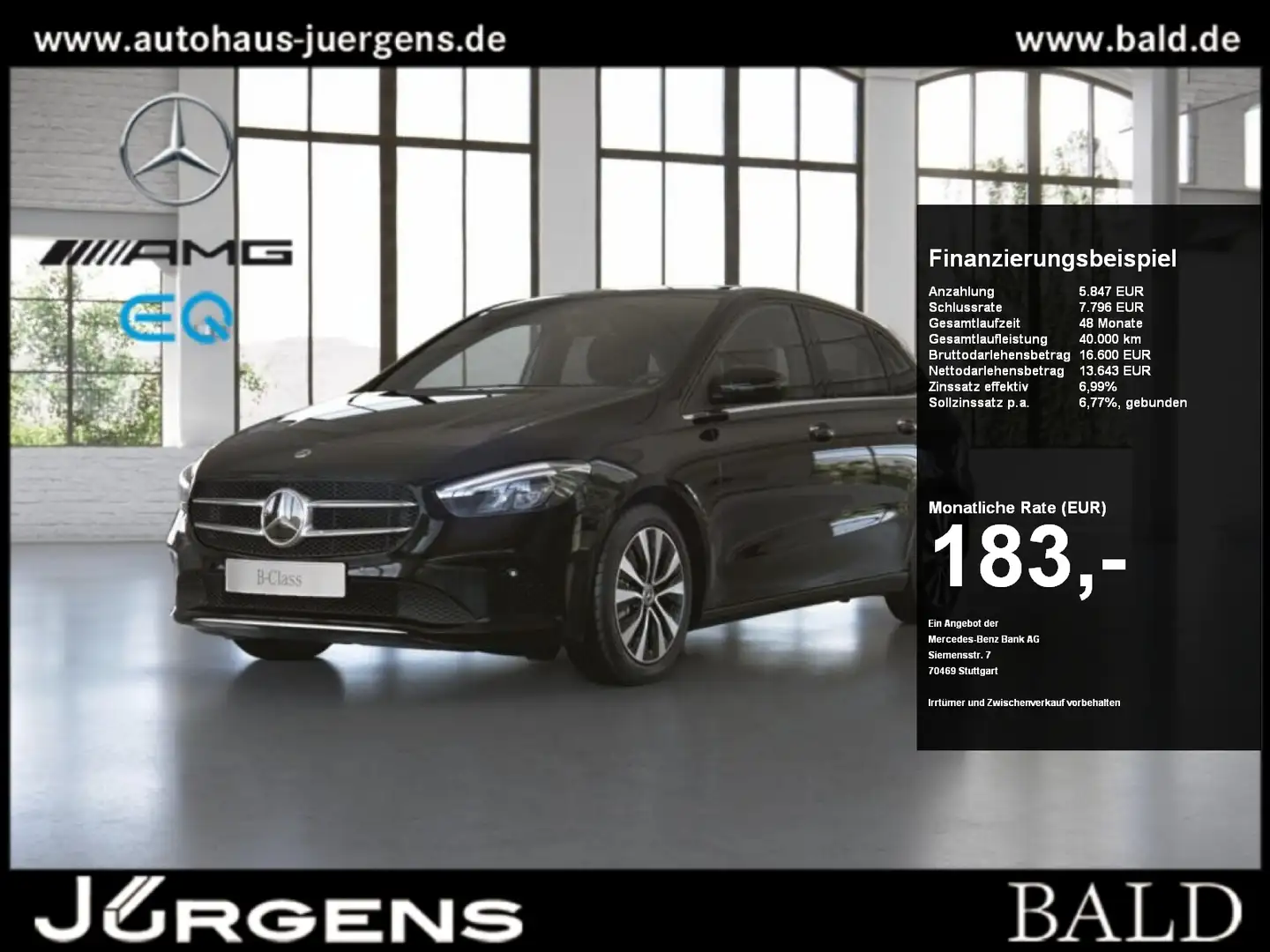 Mercedes-Benz B 250 e Style/LED/Park-Assist/Sitzheizung/17' Black - 1