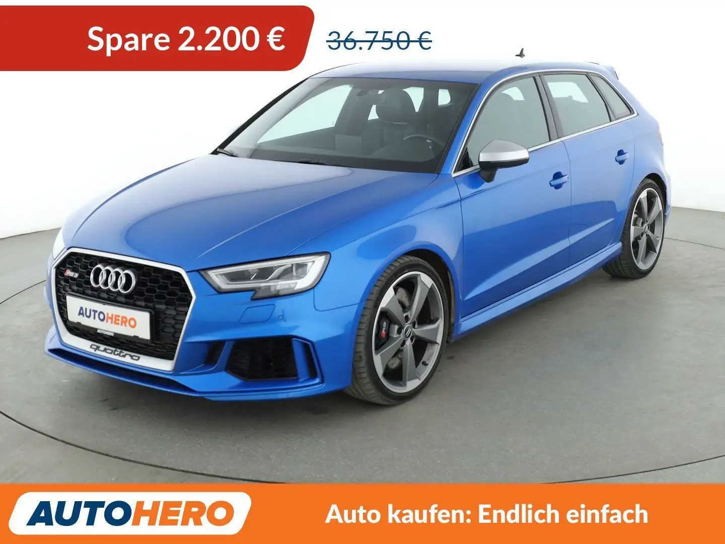 Audi RS3 2.5 TFSI quattro Aut.*NAVI*LED*TEMPO*PDC* Blau - 1
