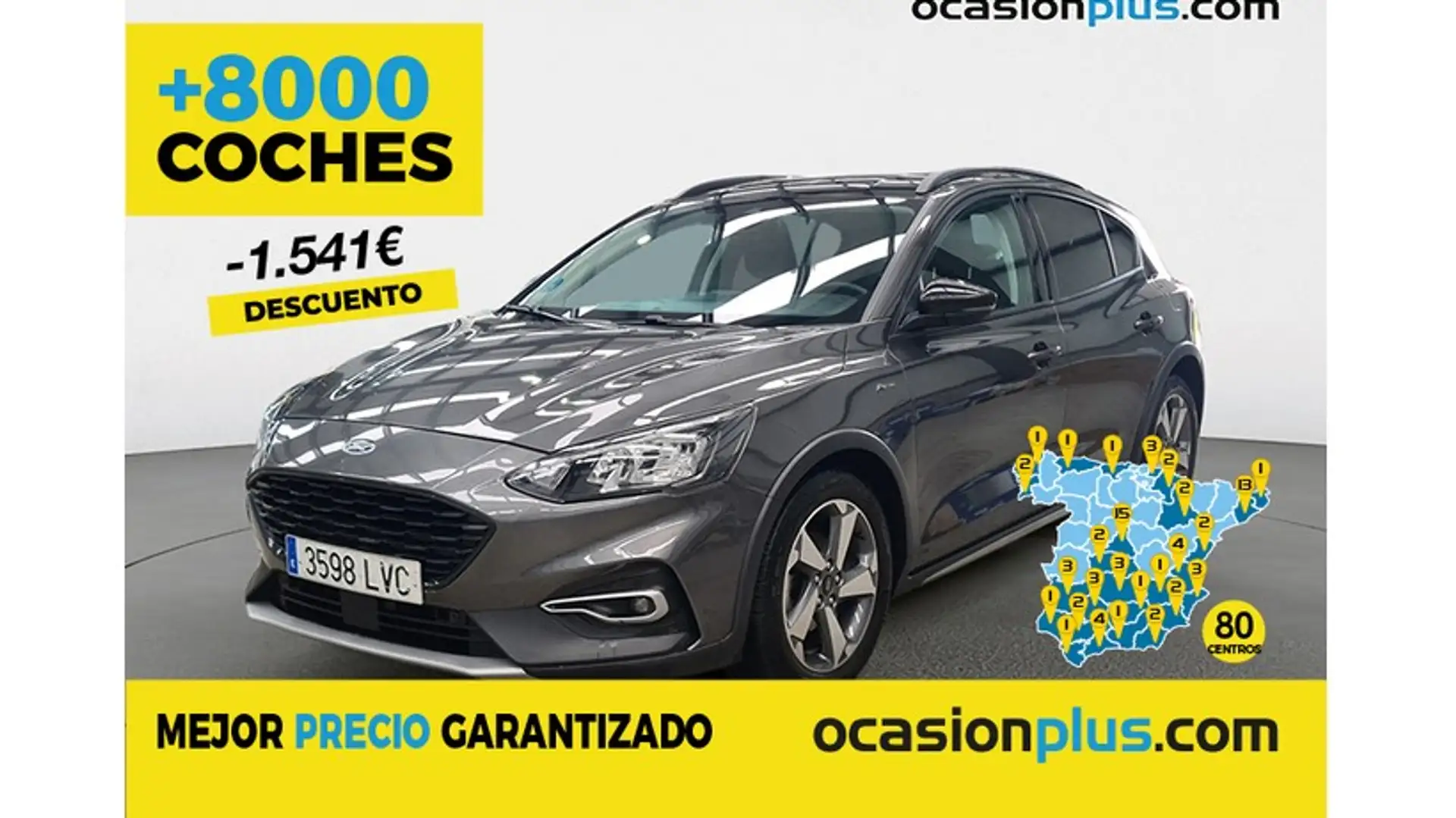 Ford Focus 1.0 Ecoboost MHEV Active 125 Gris - 1