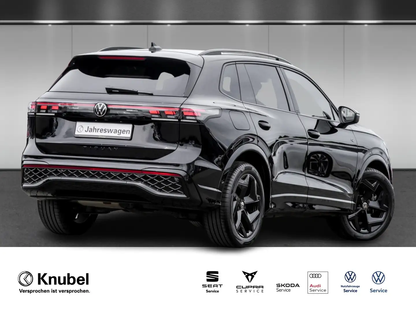Volkswagen Tiguan R-Line 2.0 TDI DSG AHK Keyless Leder Navi LED+ Schwarz - 2