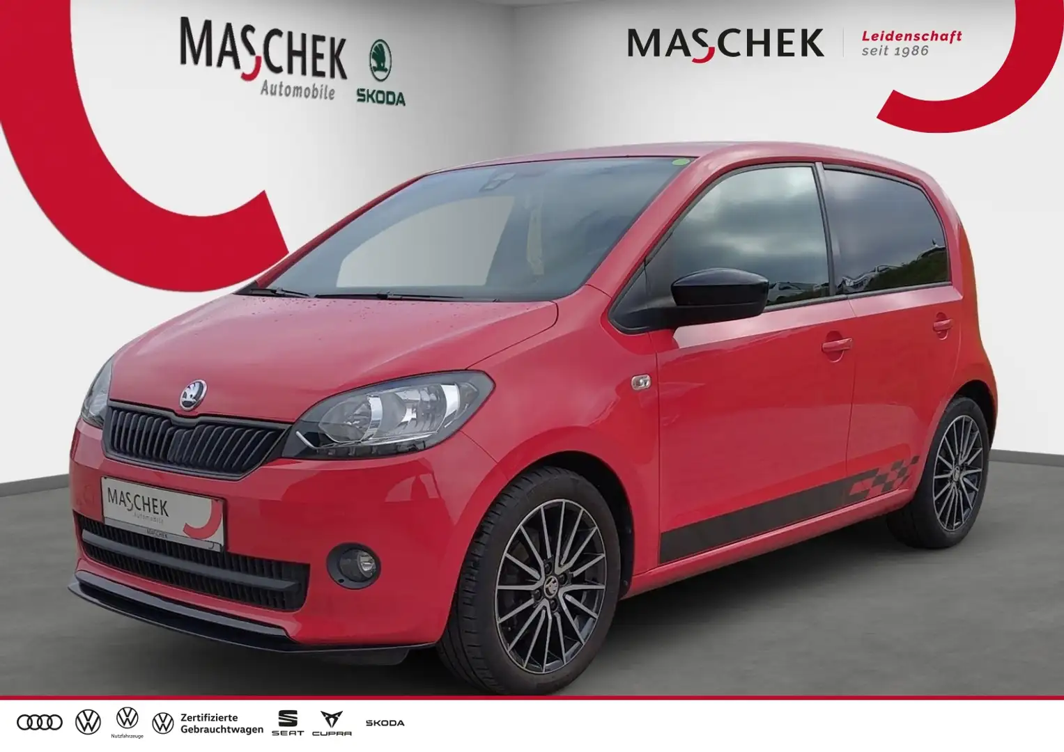 Skoda Citigo Monte Carlo 1.0 PDC GRA Klima Sitzh LM Rot - 1