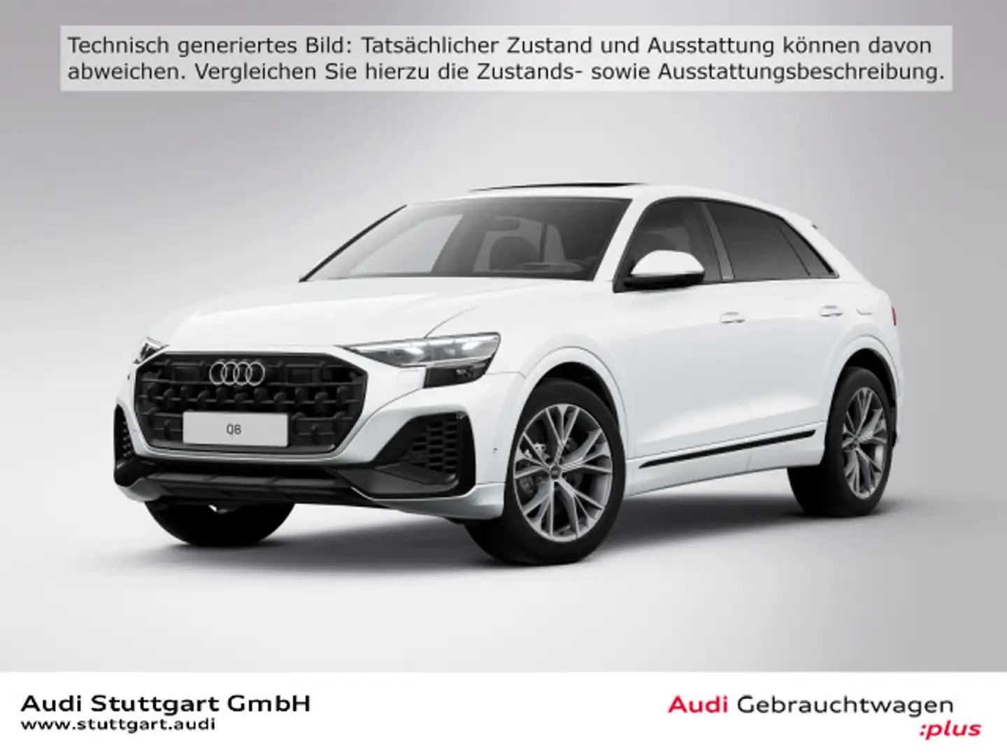 Audi Q8 SUV TFSI e 55 e quattro Matrix 360° HUD AHK Weiß - 1