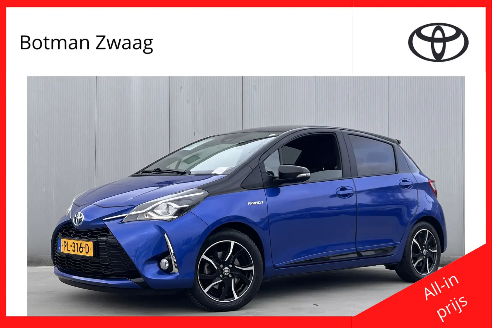 Toyota Yaris 1.5 Hybrid Bi-Tone | Trekhaak Blauw - 1