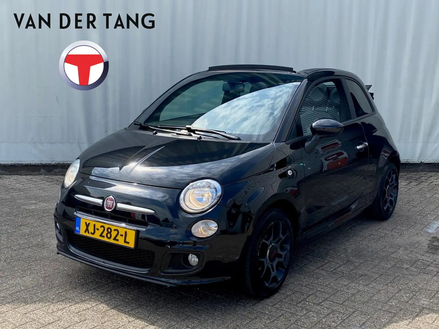 Fiat 500C 1.2 Lounge Cabrio Airco / Sport stoelen Zwart - 1