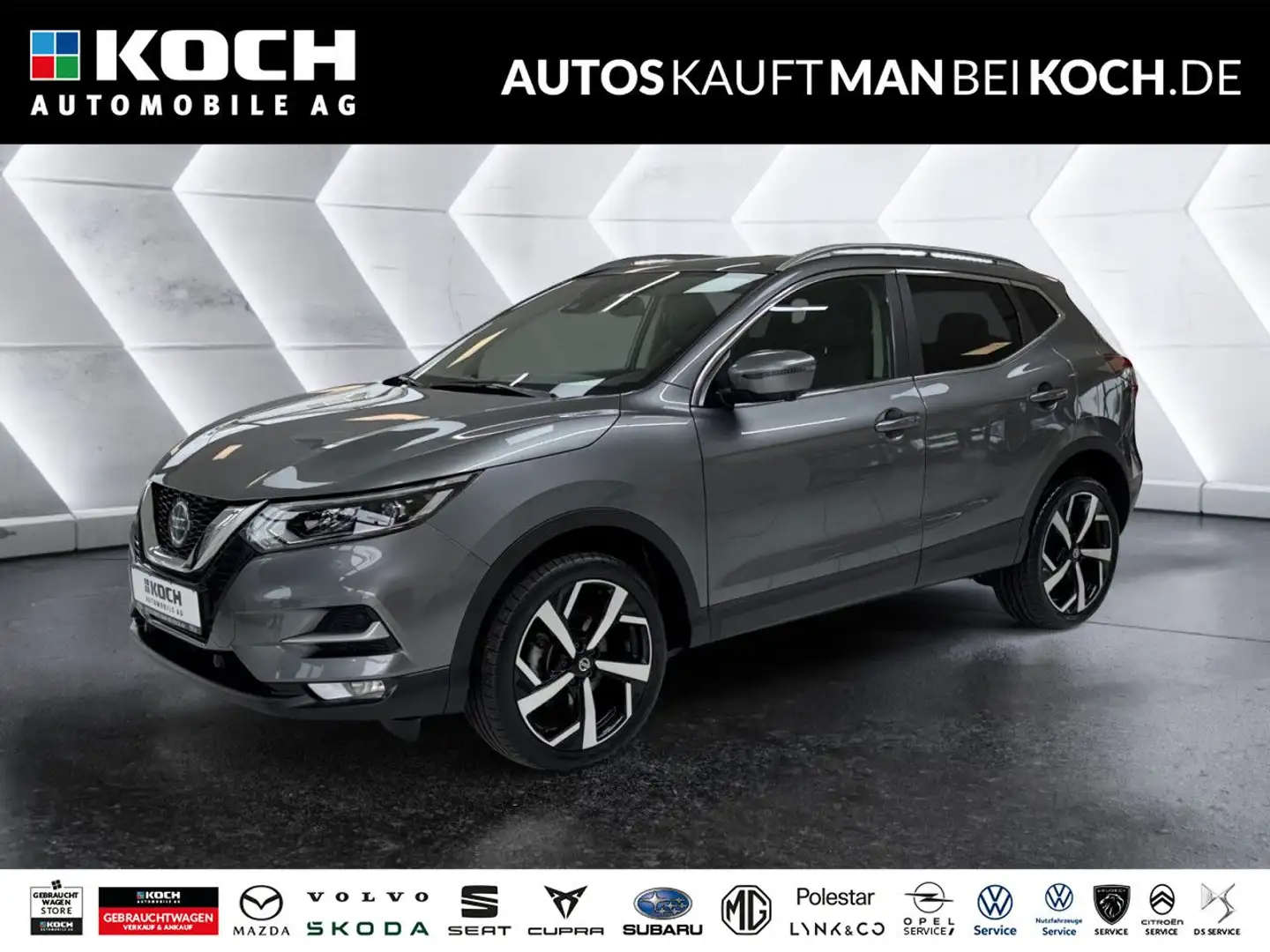Nissan Qashqai 1.3 DIG-T AKARI LEDER LED PANO 360°CAM Grau - 1