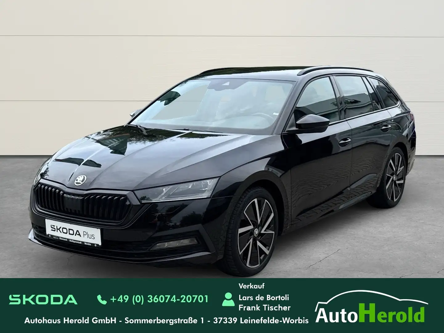 Skoda Octavia Combi First Ed. 2,0TDI 110kW+DSG+SH+CANTON Schwarz - 1