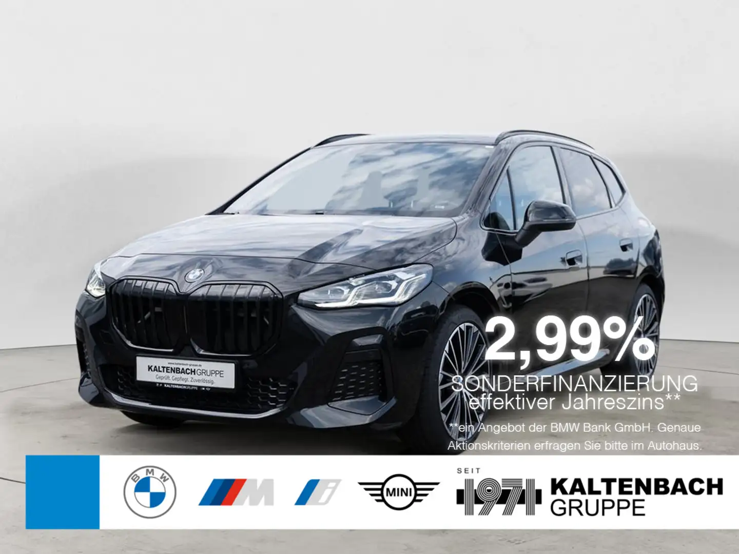 BMW 220 Active Tourer M-Sport AHK LED ACC NAVI Schwarz - 1