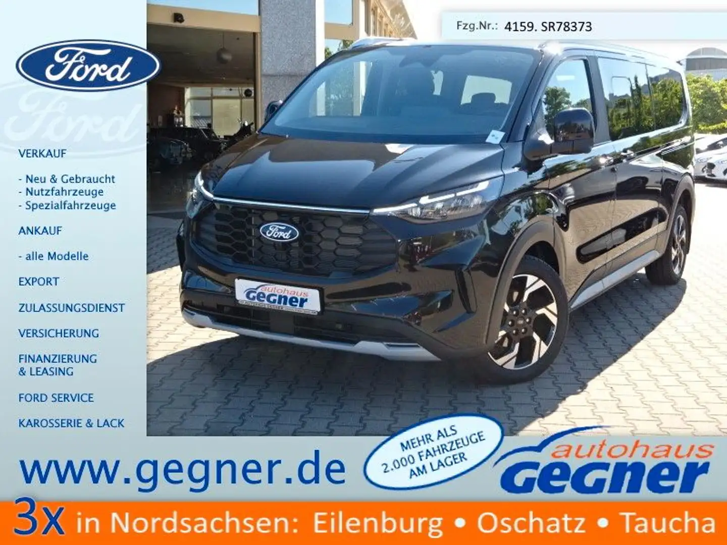 Ford Tourneo Custom 320L2 Active 4x4 AT Stndhz 360Kam Schwarz - 1