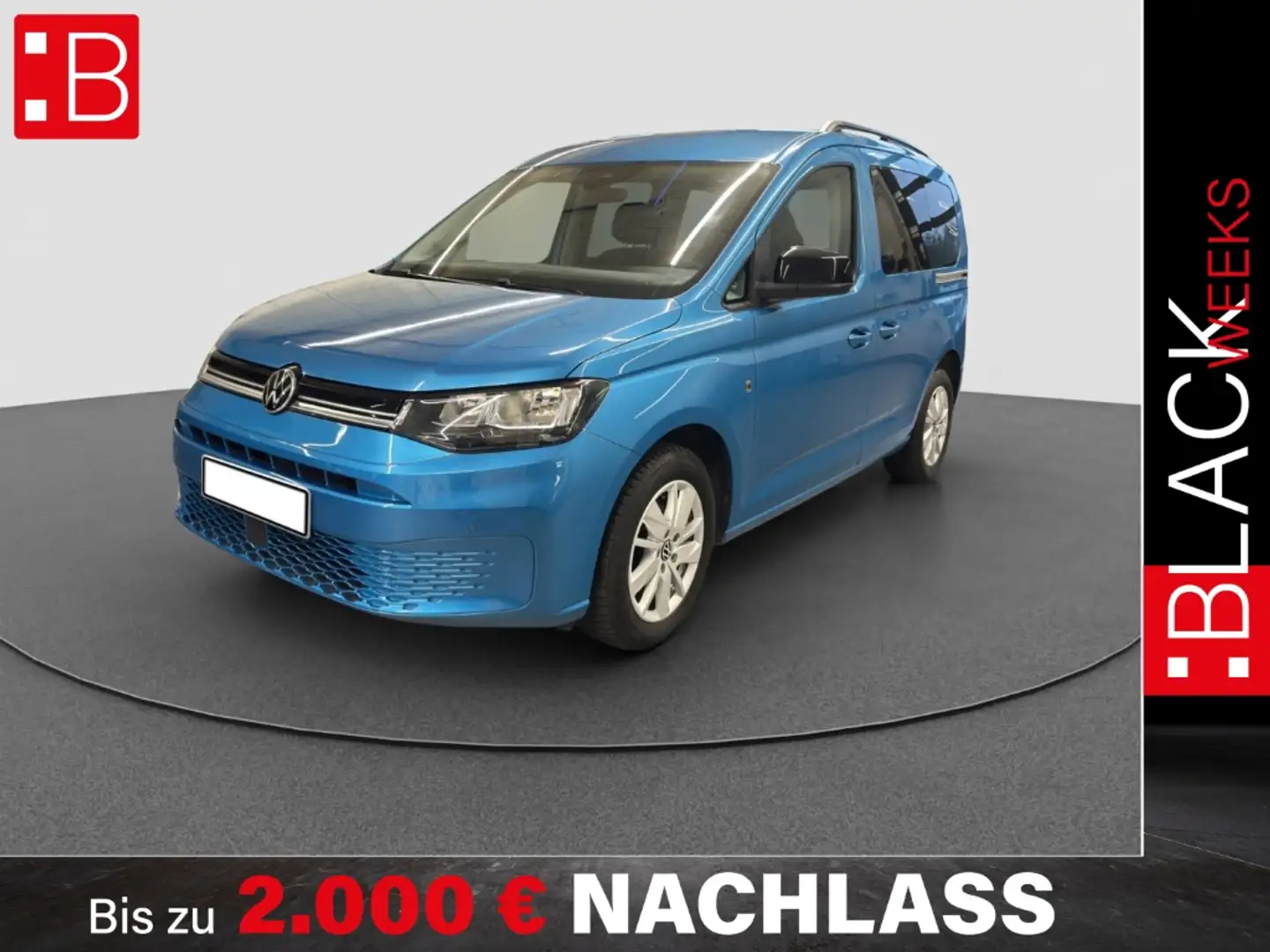 Volkswagen Caddy Kombi 2.0 TDI Life AB 211EUR NAVI SHZ PDC Blau - 1