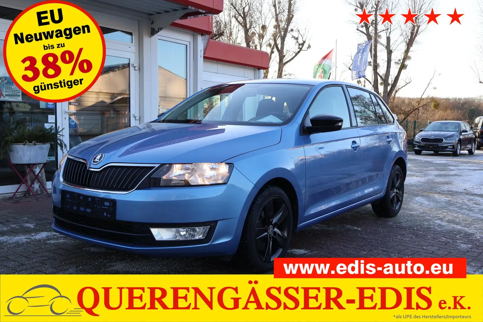 Skoda Rapid/Spaceback 1.2 TSI 81kW (110PS) 81 kW (110 PS), Schalt. 6-... Bleu - 1