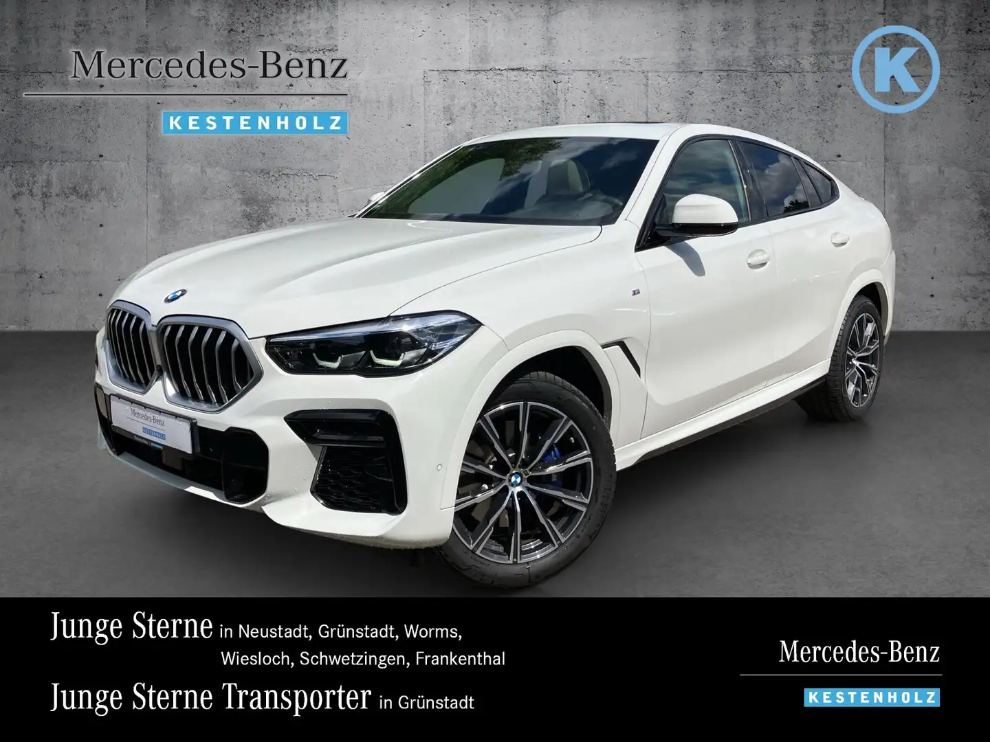 BMW X6 X6 xDrive 30d M-Sport Panorama+Memory+Fahrassi. Blanc - 1