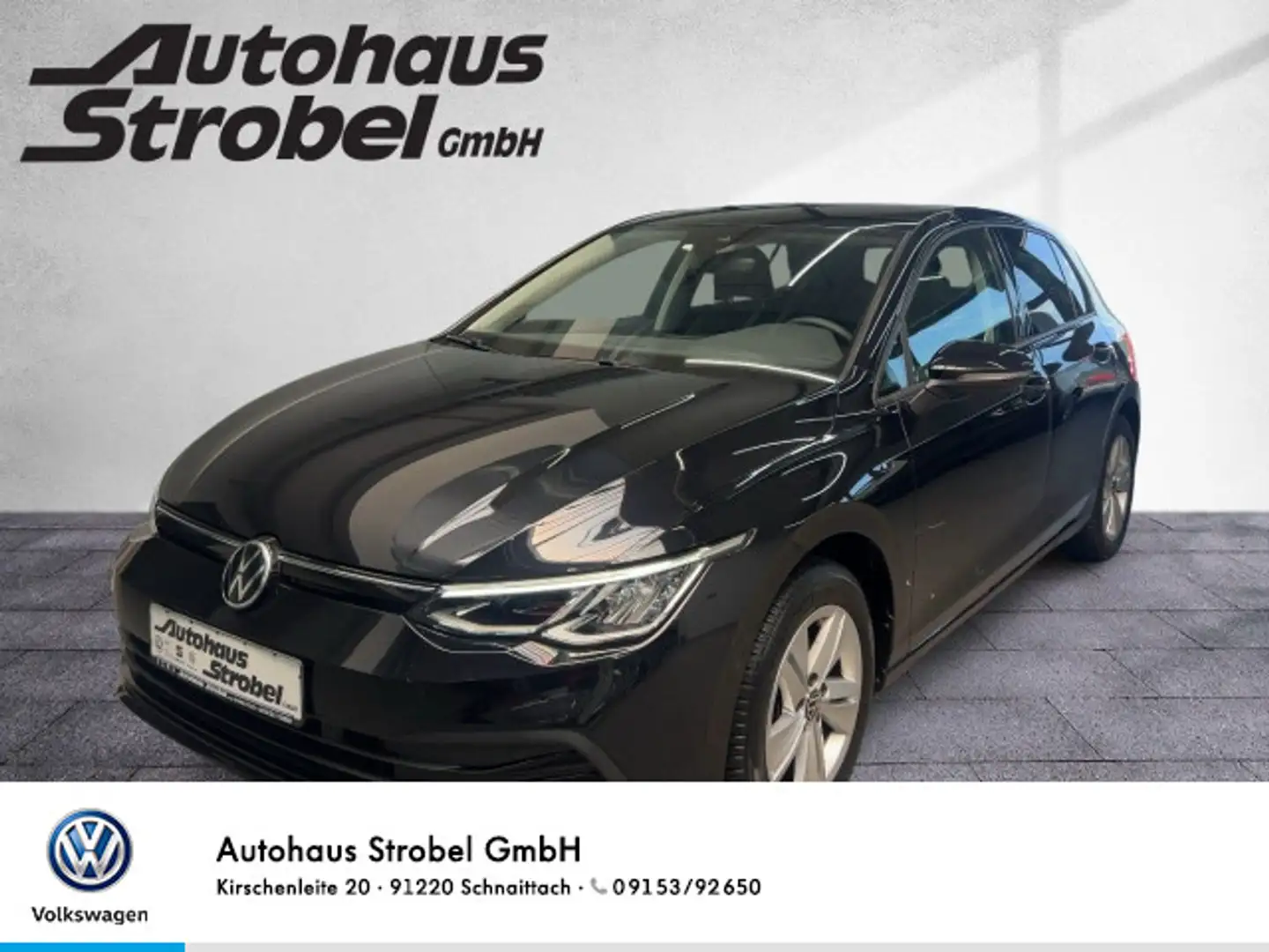 Volkswagen Golf VIII 1,5 TSI Life ACC AHK Navi LED Kamera K Schwarz - 1