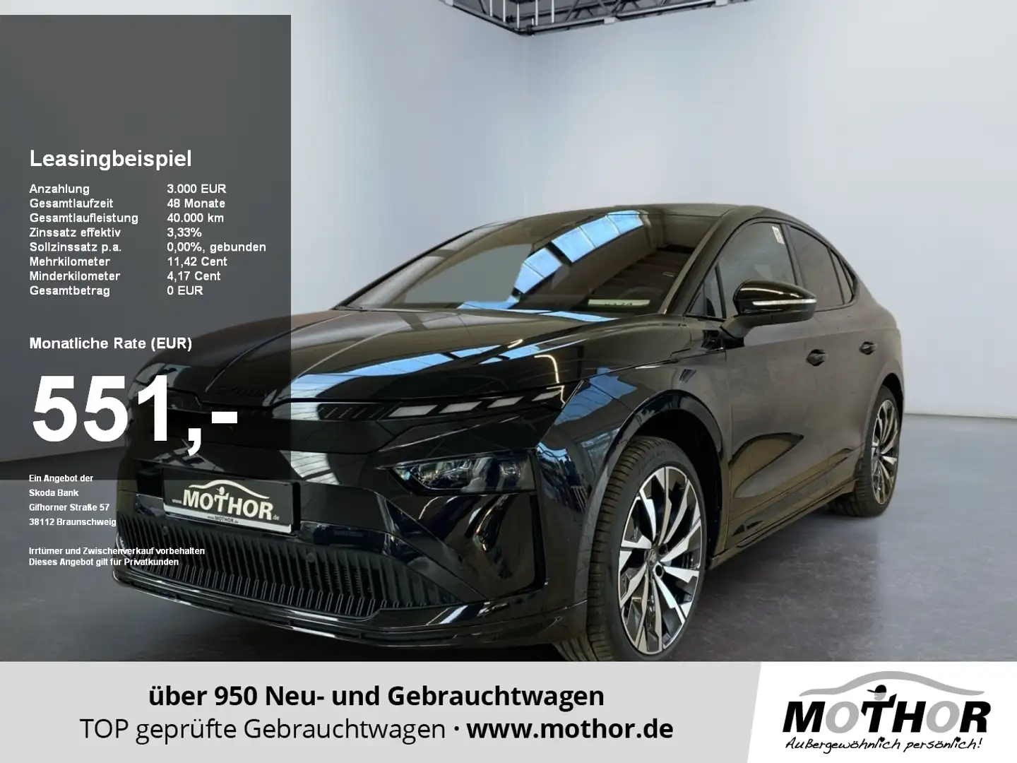 Skoda Enyaq Coupe 85 Sportline SOFORT Verfügbar Schwarz - 1