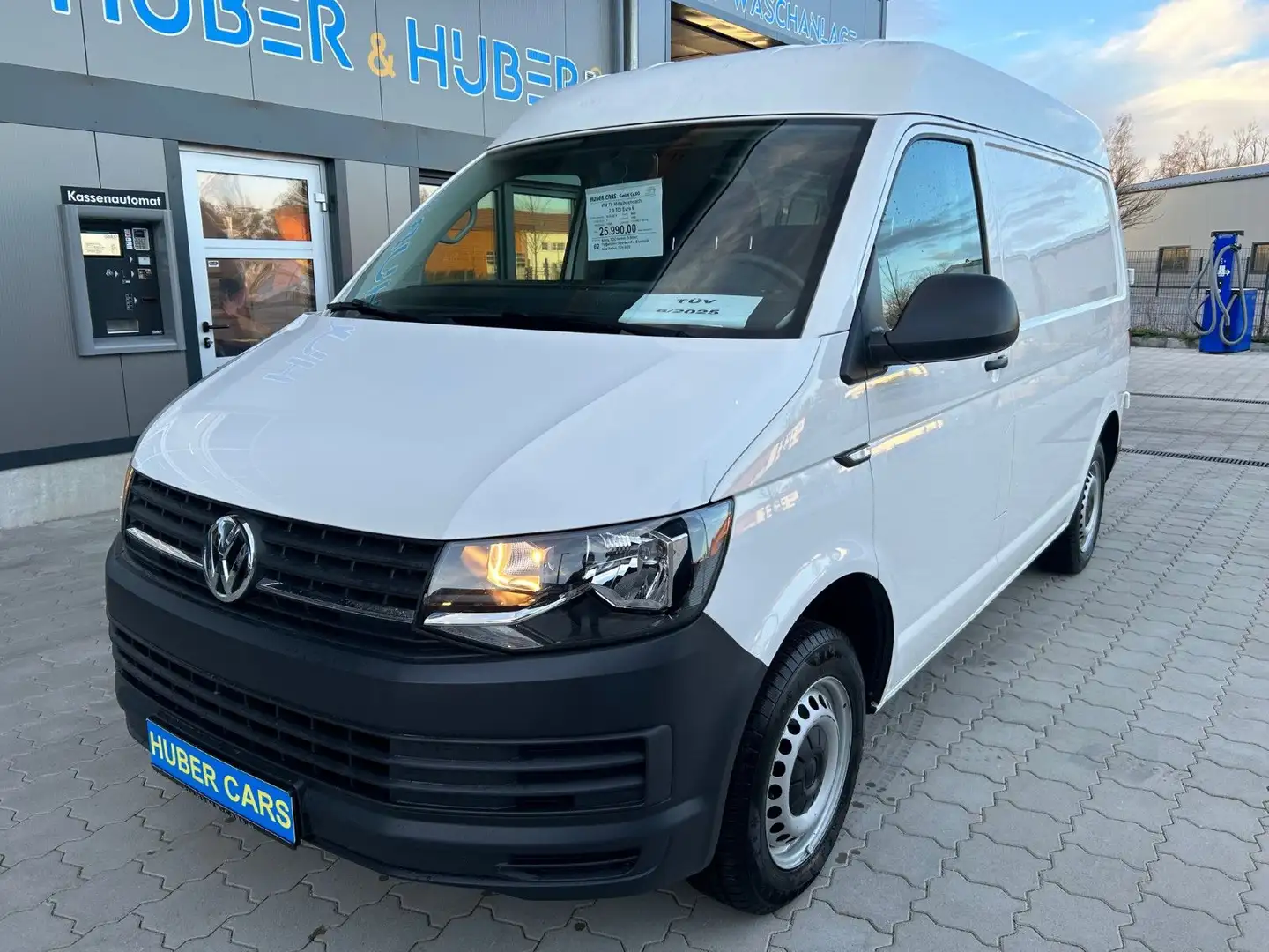 Volkswagen T6 Transporter T6 Kasten Mittelhochdach Klima+PDC Weiß - 1