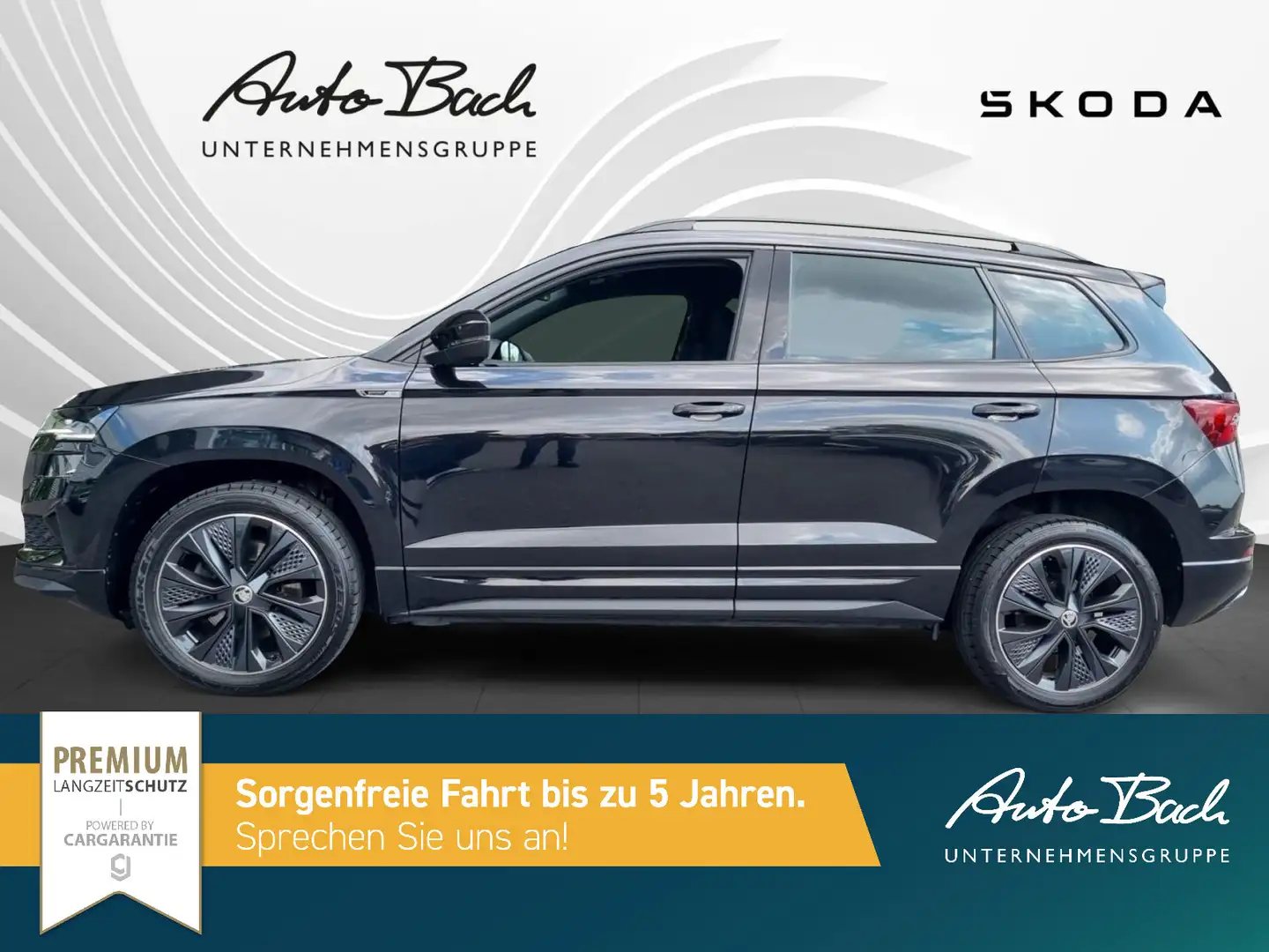 Skoda Karoq 1.5 TSI Sportline DSG Navi LED DCC CarPlay Schwarz - 2
