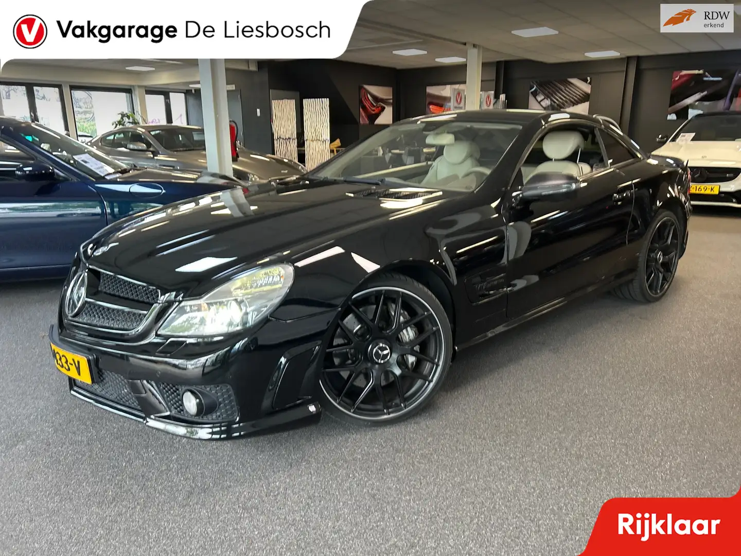 Mercedes-Benz SL 65 AMG 600/65 AMG/v12 / remmen/ AMG bumpers etc / geheel Zwart - 1