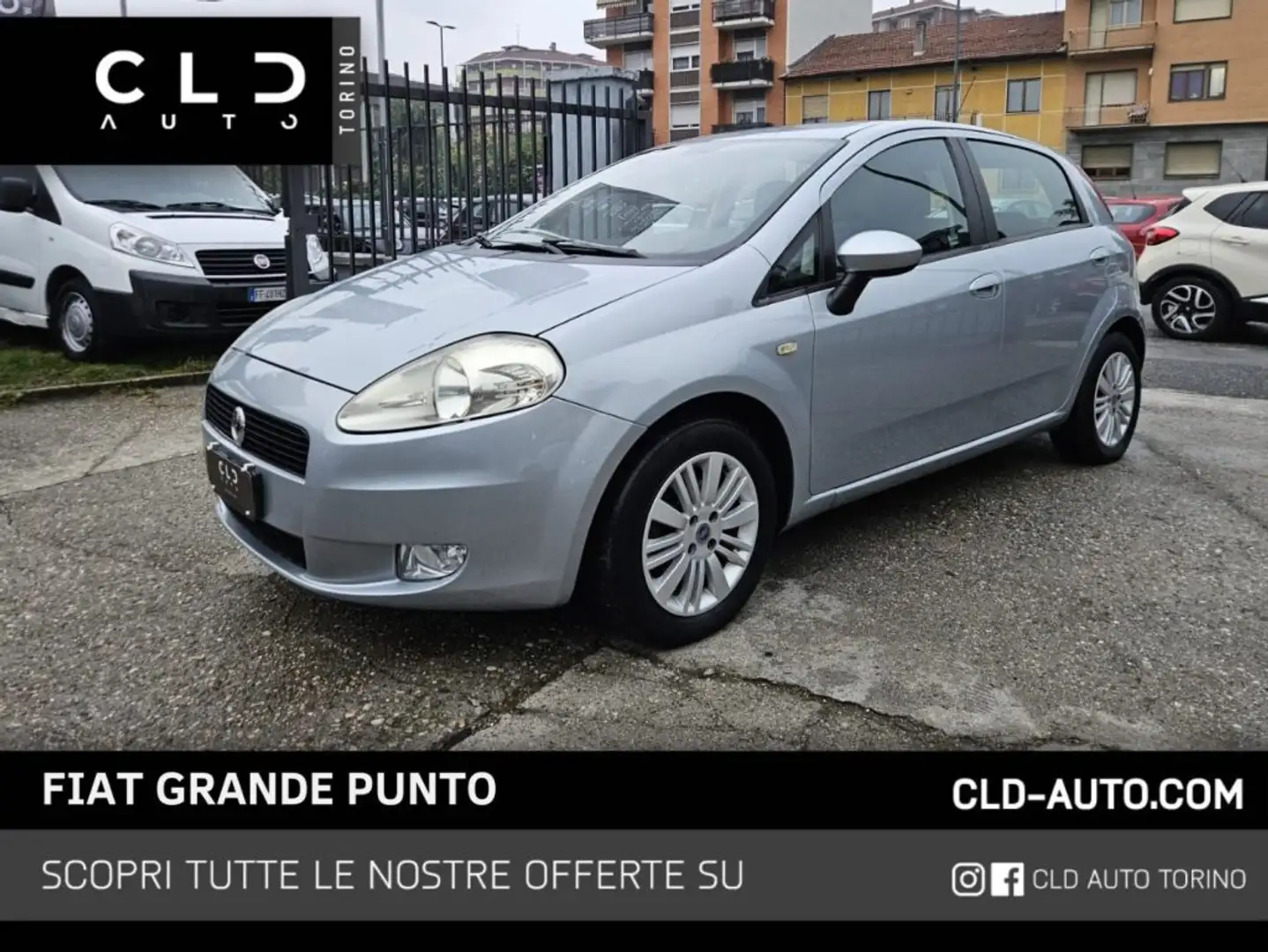 Fiat Grande Punto 1.4 Starjet 16V 5 porte Dynamic Gris - 1
