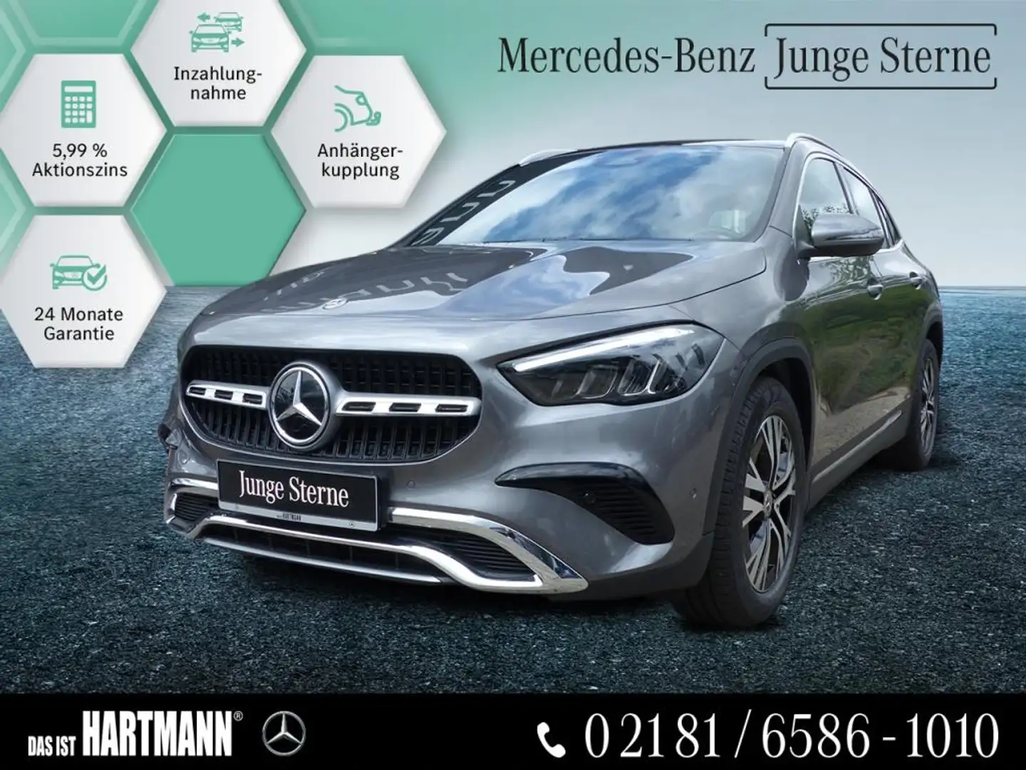 Mercedes-Benz GLA 180 PROGRESSIVE+MBUX+AHK+PANO+RF-KAMERA+NAVI Grau - 1