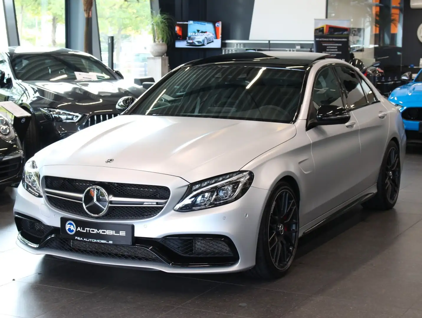Mercedes-Benz C 63 AMG C 63s AMG Schalensitze*Deutsch*Pano*NO OPF Argent - 1