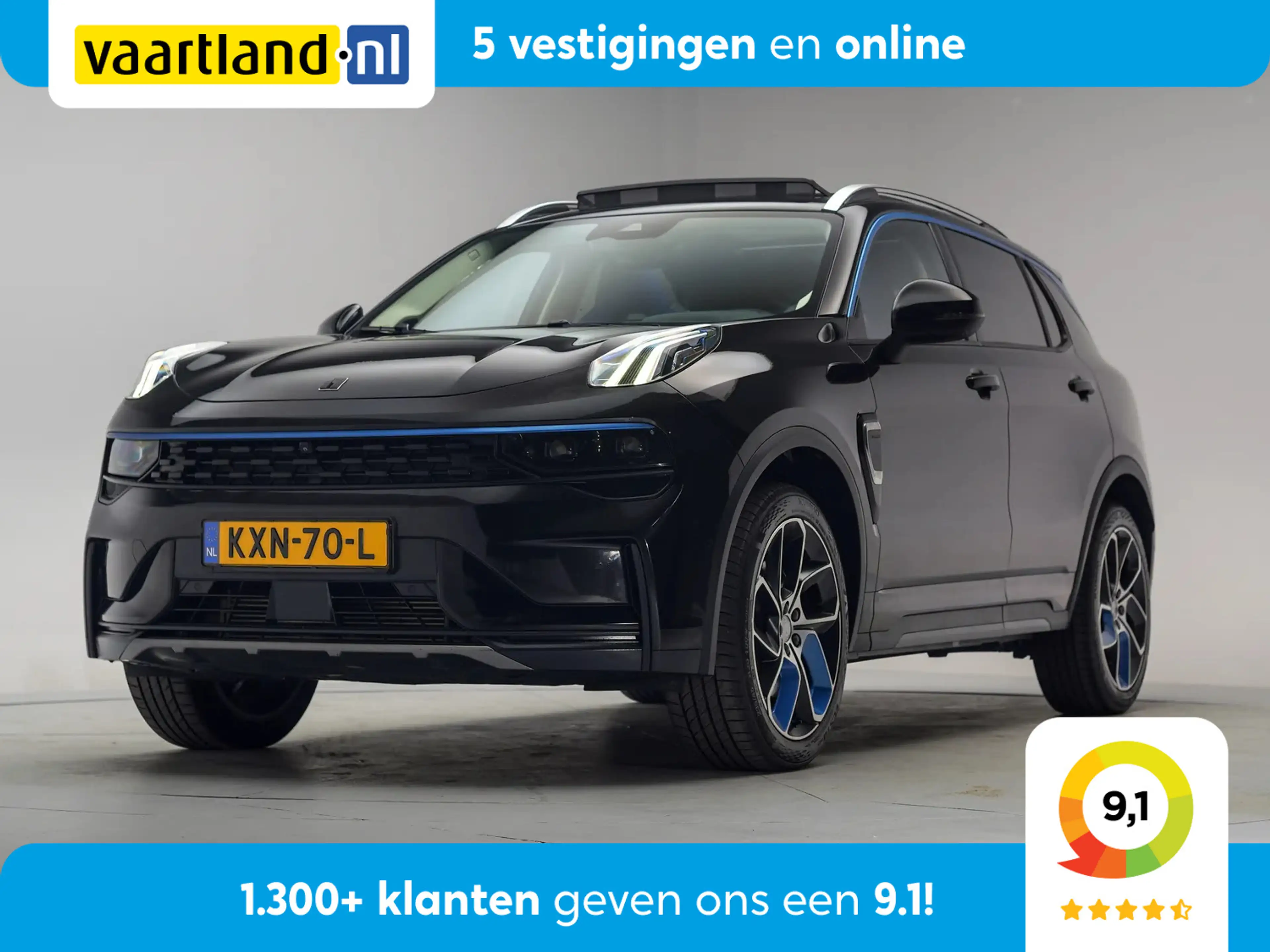 Lynk & Co 01 1.5 PHEV MY22 Zwart 6,6kWh [ SoH 94,8% | 360ºcam A