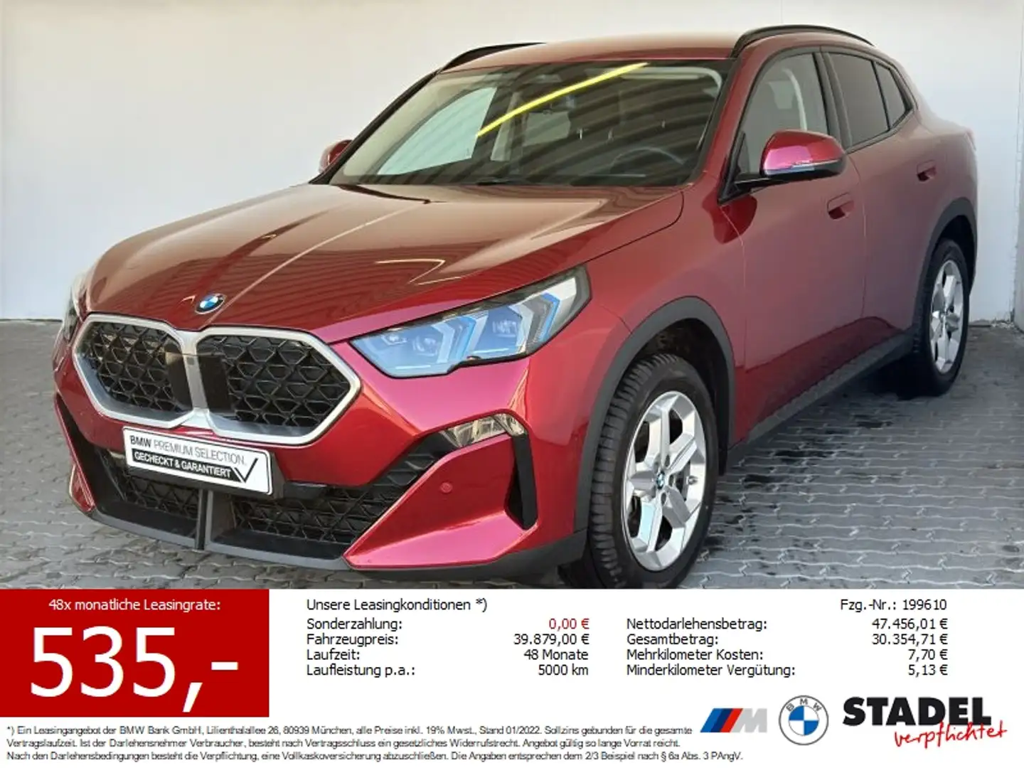 BMW X2 sDr18dA Navi.LED.LR-Hz.RüKam.DriveAs.DAB Rot - 1