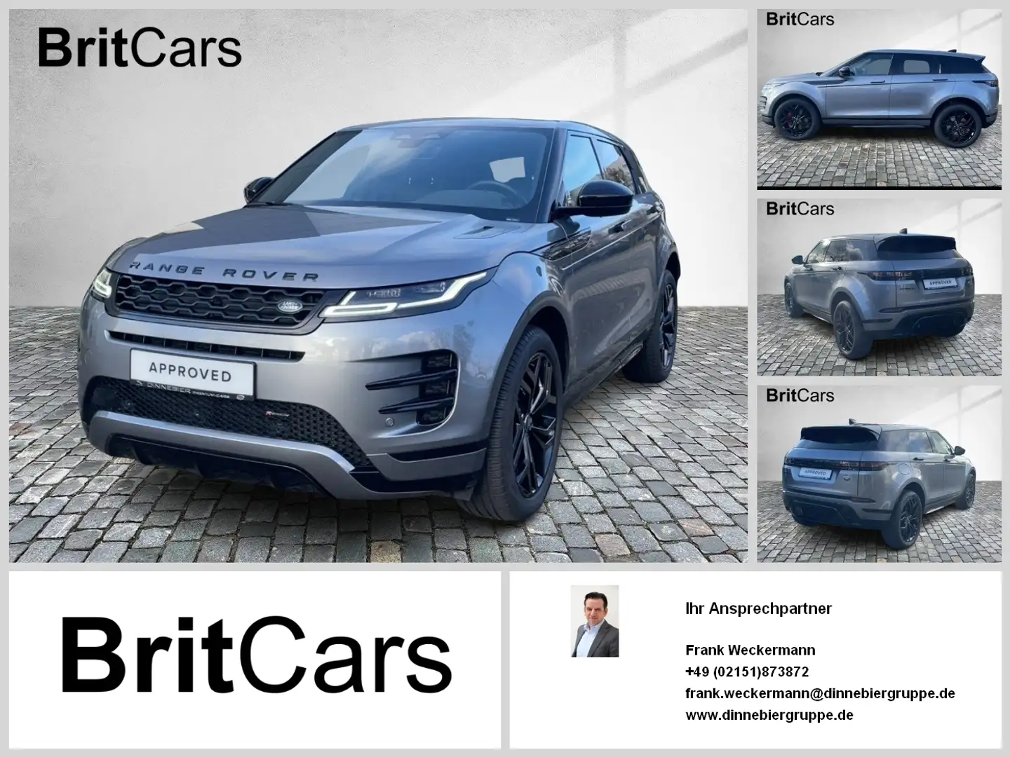 Land Rover Range Rover Evoque D165 R-Dynamic SE 20Zoll Pano Grau - 1