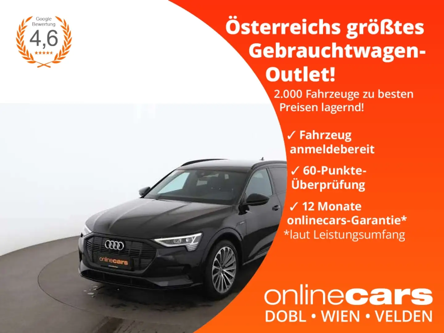 Audi e-tron 50 quattro advanced 71kWh Aut LED LUFT NAV Schwarz - 1
