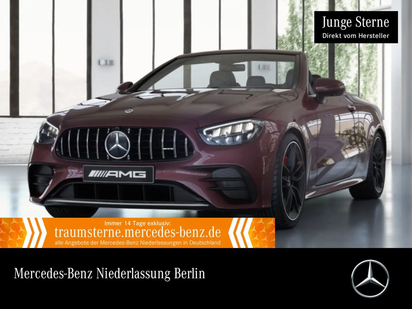 Mercedes-Benz E 53 AMG E 53 Cabrio 4M AMG+360+LED+FAHRASS+BURMESTER+20" Czerwony - 1