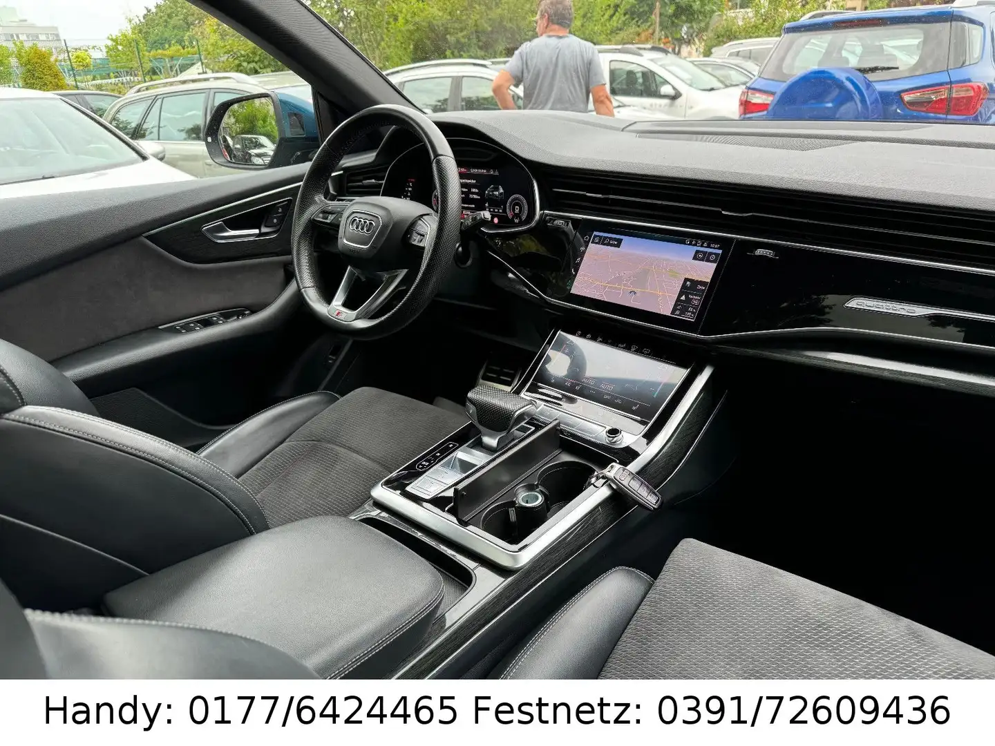Audi Q8 50 TDI quattro/S-LINE/MATRIX/DIGITAL/PANO/ Blau - 2