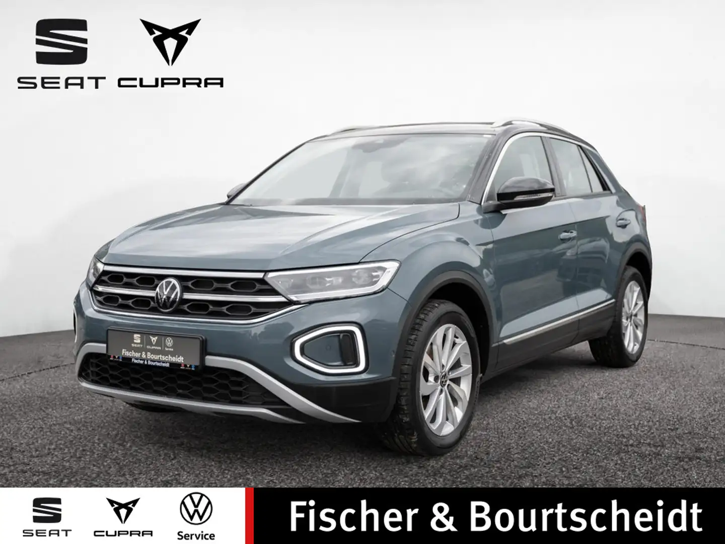 Volkswagen T-Roc 1.5 TSI Style DSG KAM VIRT SHZ APP ACC Blauw - 1