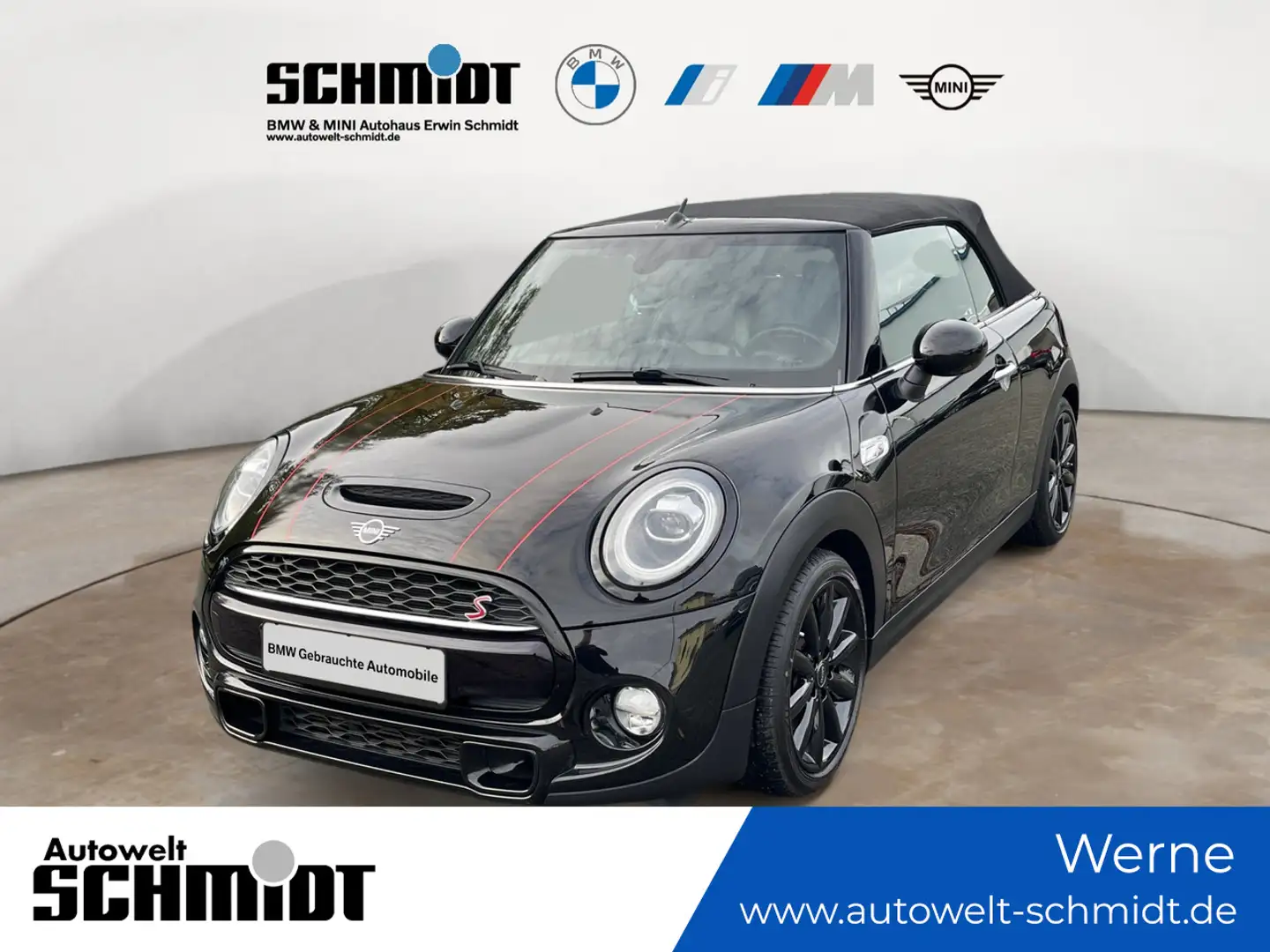 MINI Cooper S Cabrio SportAut. + 1.Hand + GARANTIE Schwarz - 1