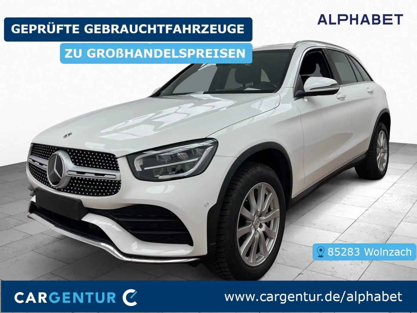 Mercedes-Benz GLC 300 e AMG Line 4Matic AHK SpoSi ACC BLIS Weiß - 1