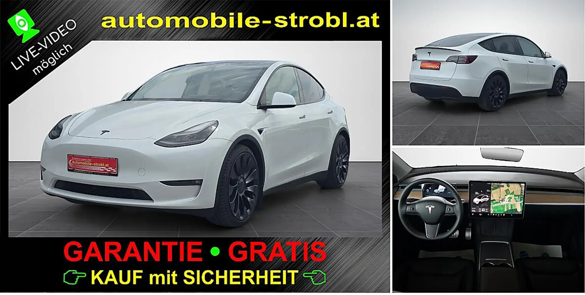 Tesla Model Y Perf.*AHV*GARANTIE* Weiß - 1