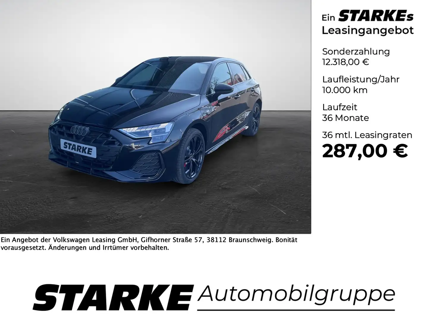 Audi A3 Sportback 45 TFSI e S tronic S line Noir - 1