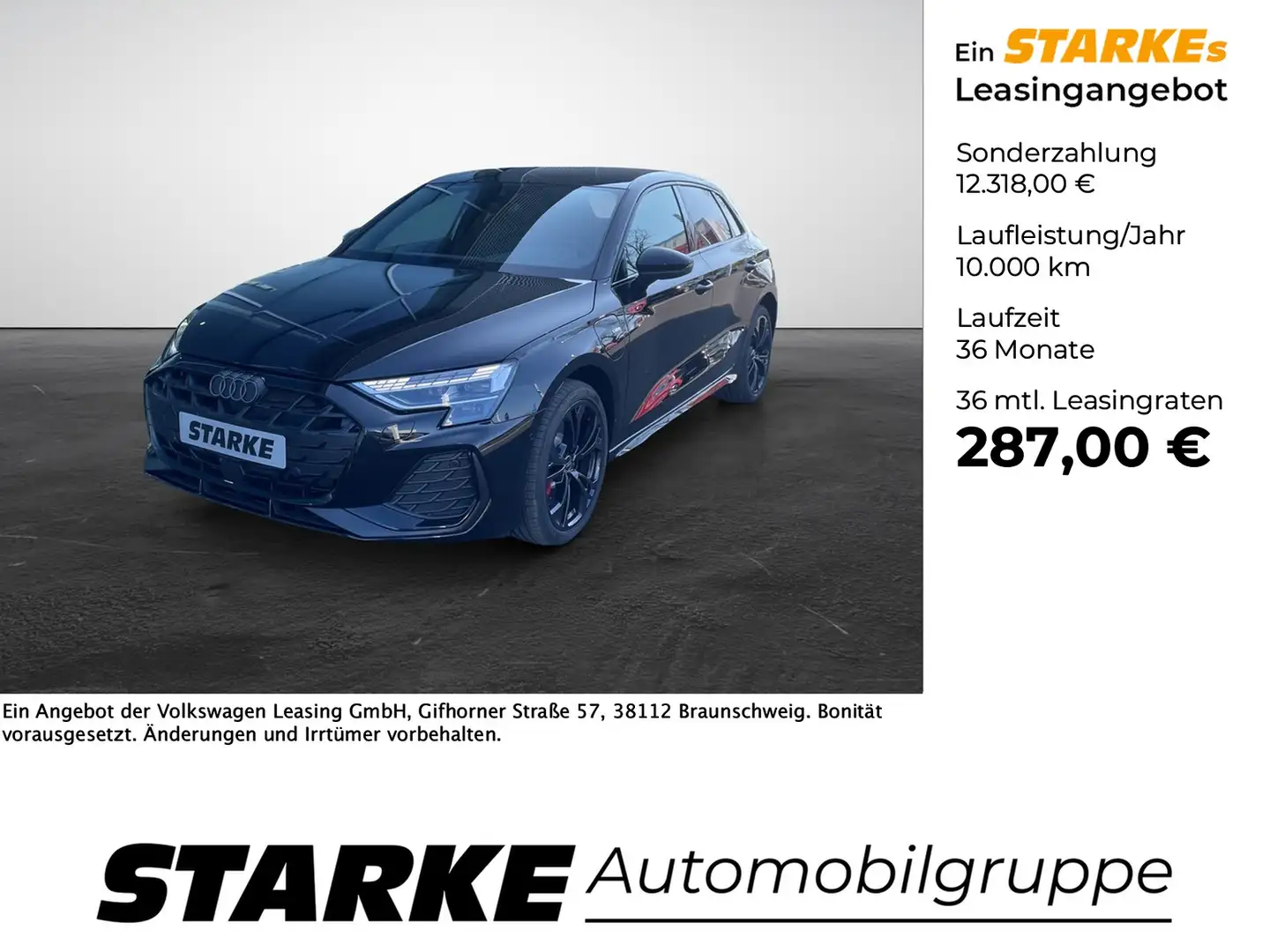 Audi A3 Sportback 45 TFSI e S tronic S line Negro - 1