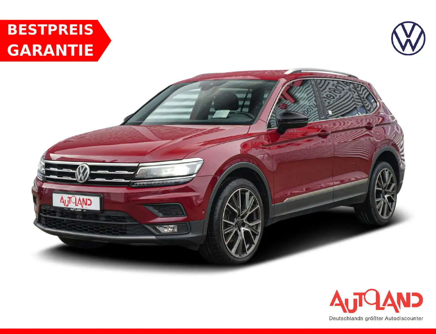 Volkswagen Tiguan Allspace 2.0 TDI United Standheizung AHK Rot - 1