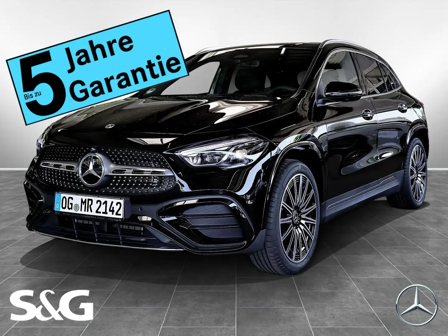 Mercedes-Benz GLA 200 AMG Distro+M-LED+360°+Pano+AHK+Totwinkel Чорний - 1