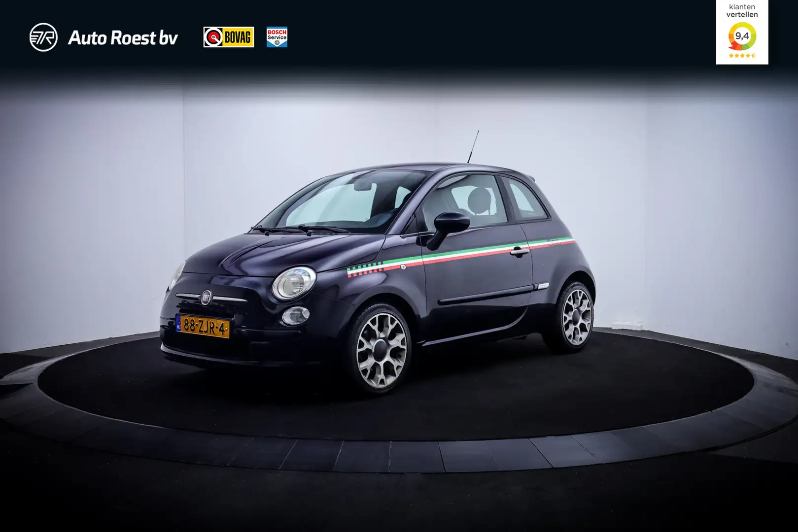 Fiat 500 0.9 TwinAir Plus LEDER | AIRCO | BLUETOOTH | LMV 1 Blauw - 1
