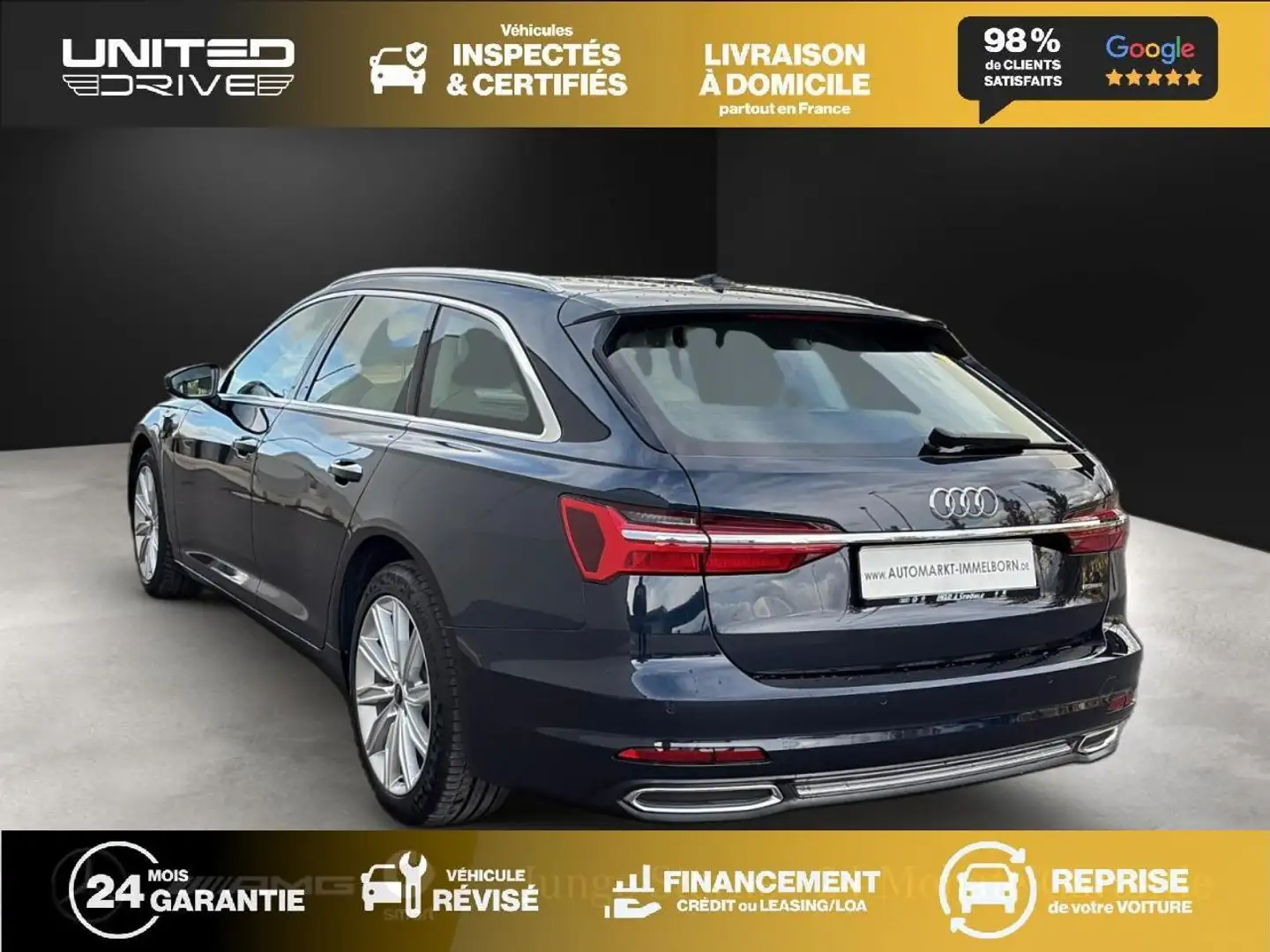 Audi A6 S6 Avant Quattro 3.0 TDI - 344 - BVA Tiptronic S6 AVANT 2019 BREAK . PHASE 1 Bleu - 2