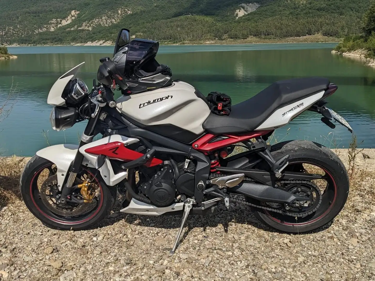 Triumph Street Triple R 675 ABS Blanc - 1