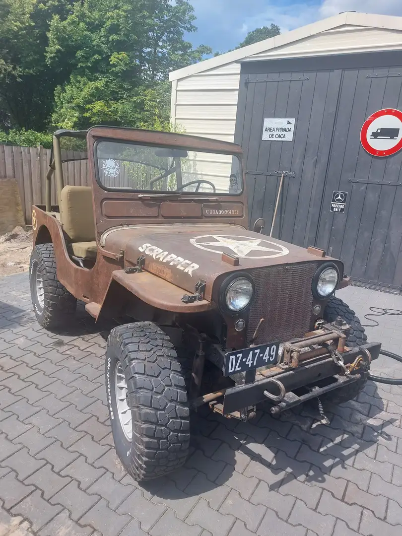 Jeep Willys CJ3 A Kahverengi - 1