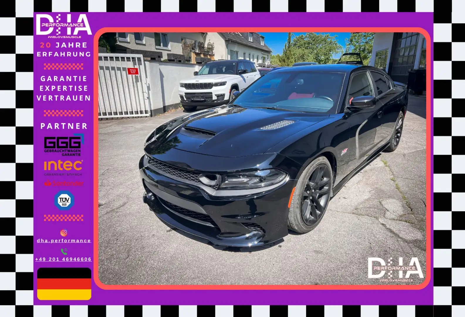 Dodge Charger 6.4 392 LAUNCH*BREMBO 4*LED*MEMORY*GSHD Schwarz - 1