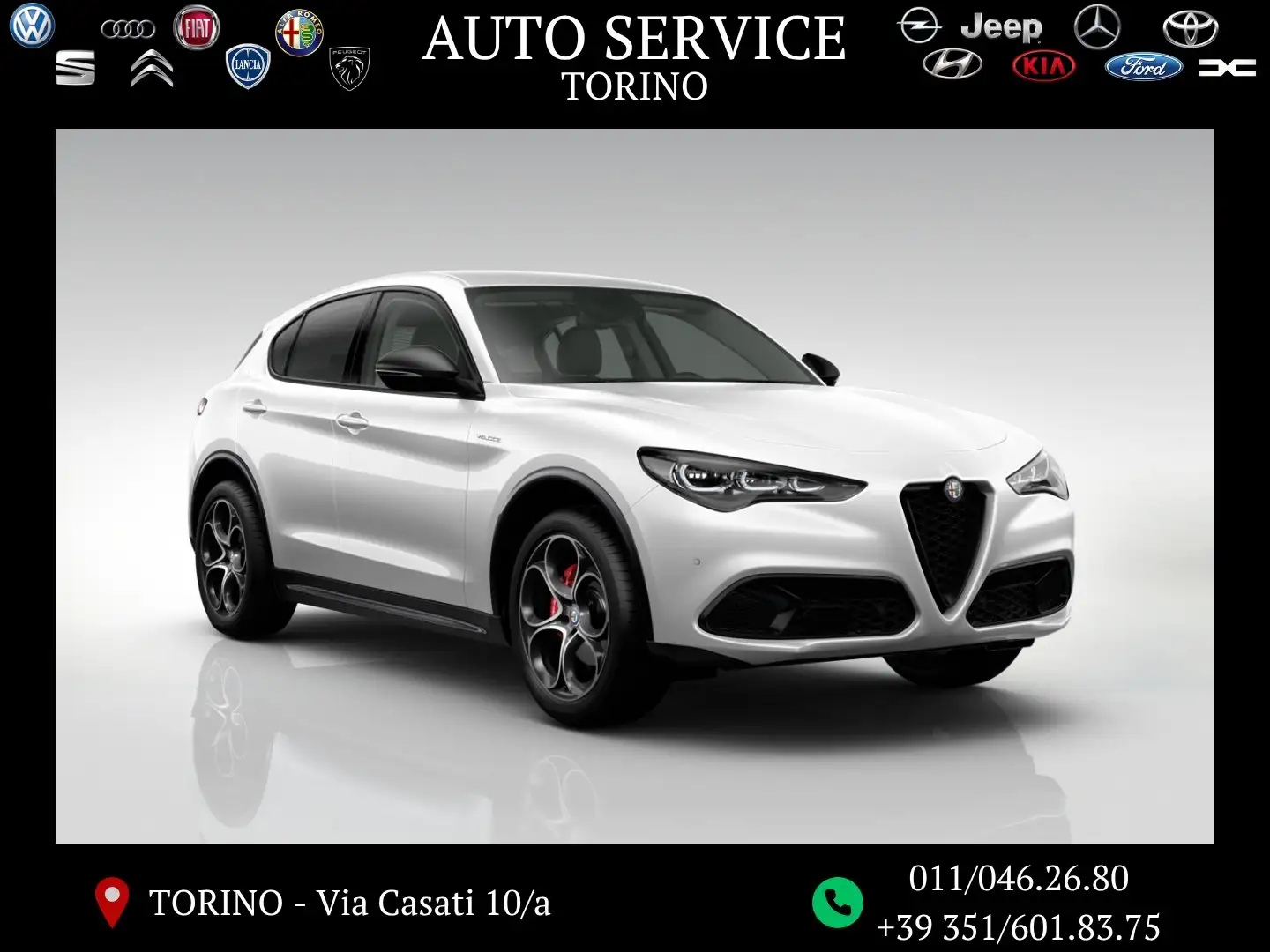 Alfa Romeo Stelvio Stelvio 2.2 t Veloce Q4 210cv auto Bianco - 1